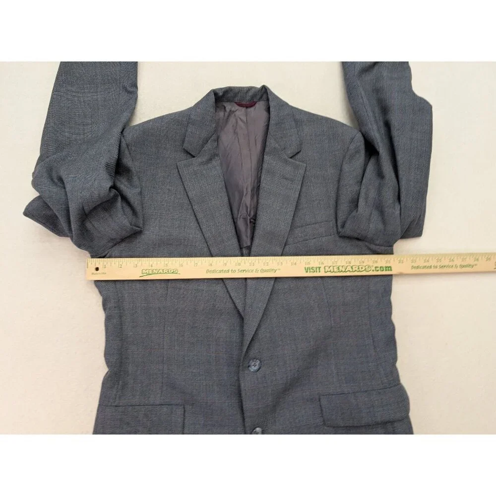 Hart Schaffner Marx Vintage Men's Blazer Jacket Sport Coat Size 40R Blue Plaid